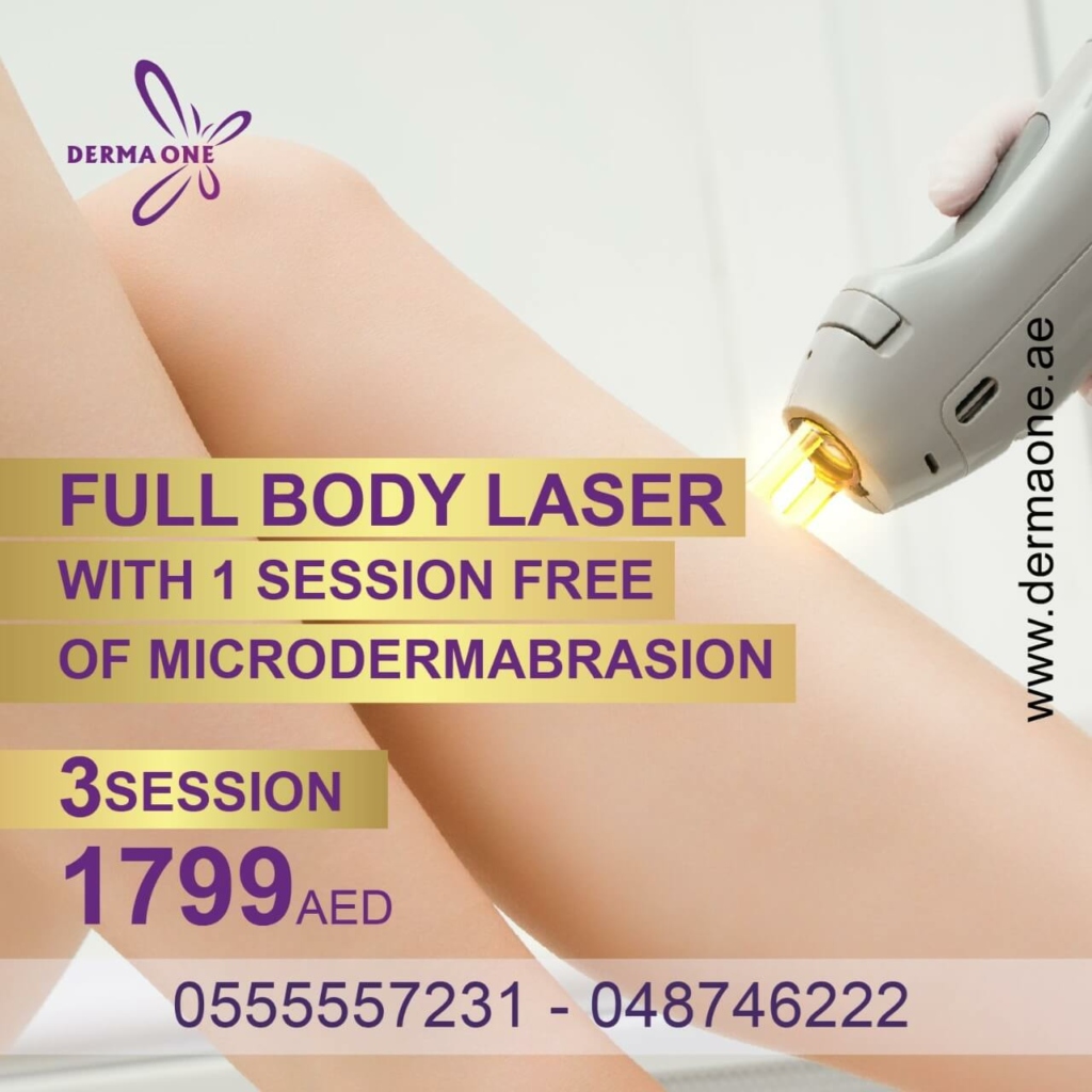 full body laser+microdermabrasion offers in dubai -derma one center