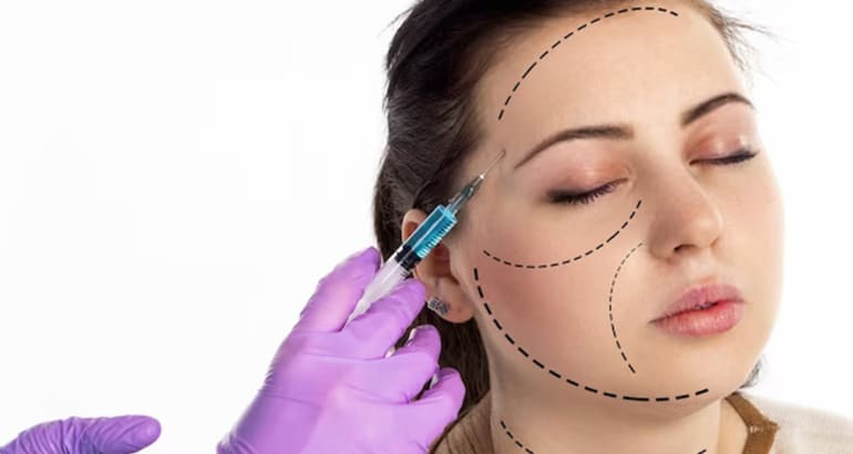 Which layer of skin does Botox target for wrinkles?